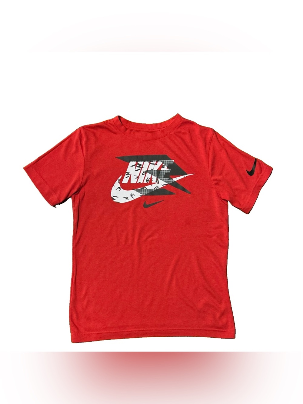 Nike 3 Brand T-Shirt Youth L 12-13Y Red Graphic Swoosh Russell Wilson